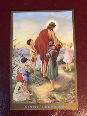 Vintage Catholic Holy Card - Jesus And The Children - Nealis • $1.75