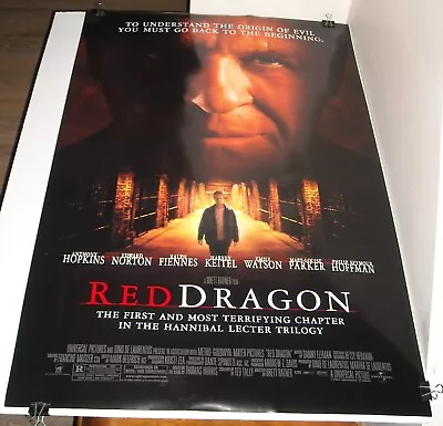 $9.99 • Buy Rolled 2002 Red Dragon Double Sided Movie Poster Anthony Hopkins Hannibal Lecter