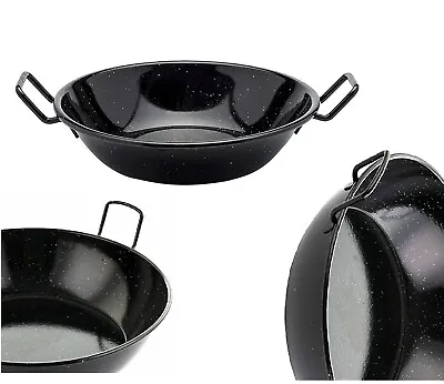 Karai Wok Kadhai Frying Dish Pan Kadai Enamel 20-38cm Karahi  All Size • £10.99