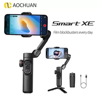 AOCHUAN Smart XE 3-Axis Gimbal Stabilizer Anti-Shake For Smartphone Selfie Stick • $48.88