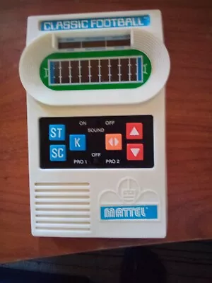 Vintage 2000 Mattel Classic Football Electronic Handheld Game Tested Works • $25