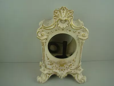 Antique Mantel Clock Porcelain Case • $31.99