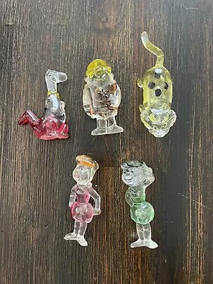 VTG Imperial Clear Plastic Crystal Flintstones Figures Rare Sabertooth Cat 1976 • $50