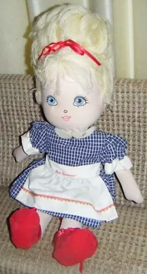 Vintage LITTLE MISS SUNBEAM CLOTH DOLL 15  Advertising Plush Yarn Hair  • $14.99