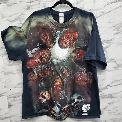 The Walking Dead Adult T Shirt Size 2XL All Over Print AMC Film 2015 • $59.99