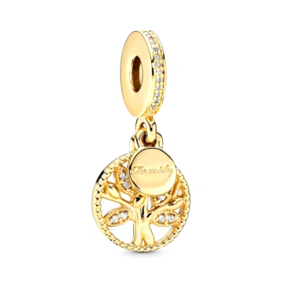 $87.95 • Buy PANDORA Sparkling Family Tree Hanging  SHINE™ FAMILY HERITAGE CHARM #761728CZ