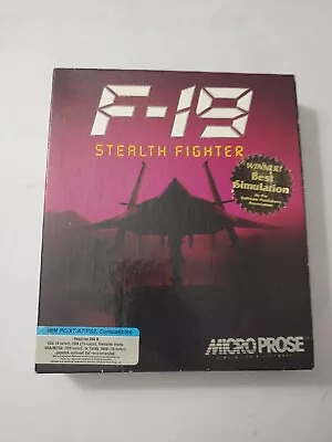 Microprose Computer Wargame F-19 Stealth Fighter VG • $25