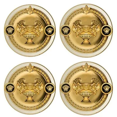 Versace Prestige Gala Grey Plate 4  Set Of 4 • $233.95