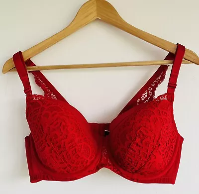 $25 • Buy City Chic Size 18D Red Lace Bra