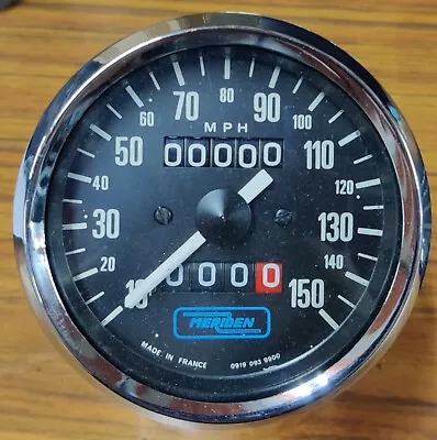 Triumph Meriden Speedometer (Miles) Veglia RESTORED. Genuine • $275