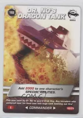 2007 007 Spy Cards: Commander Dr No's Dragon Tank #193 1i3 • $1.40