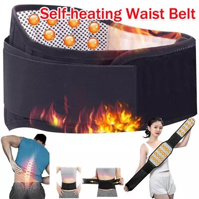 Magnetic Back Support Belt Brace Self Heating Lumbar Lower Waist Pain Relief US • $13.99
