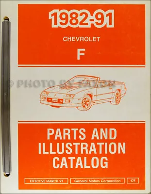 1990-1991 Chevy Camaro Master Parts Book Illustrated Part Number Catalog • $126.95