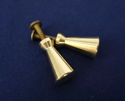 Mid Century Modern Paul McCobb Solid Brass Pulls Pair Screw Mount • $35