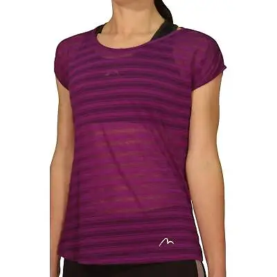 £3.49 • Buy More Mile Womens Breathe Short Sleeve Top Purple Lighweight Training T-Shirt