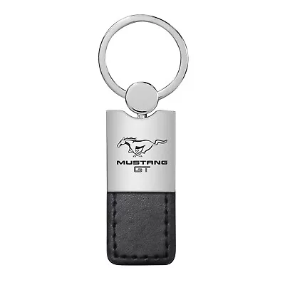 Ford Mustang GT Duo Black Leather Key Chain Official Licensed Lifetime Warrenty • $16.99