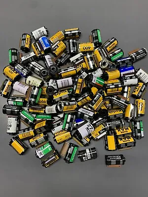 $14 • Buy Lot Of 100 Assorted 35mm Empty Film Canisters Cassettes Cartridges With Leaders