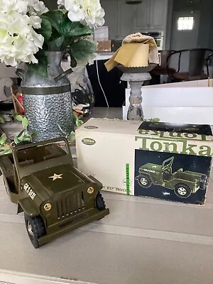 Vintage Tonka #251 Military Jeep Boxed 1960's • $275