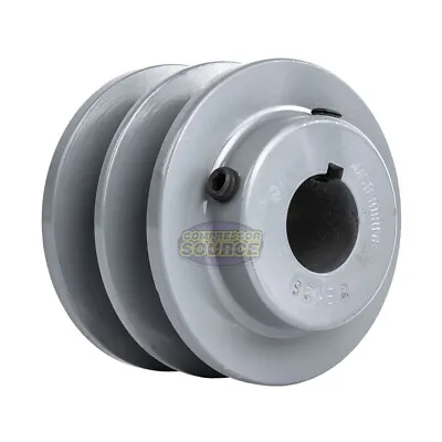 Cast Iron 3   Dual Groove V Style Belt B Section 5L Pulley With 7/8   Sheave • $39.95