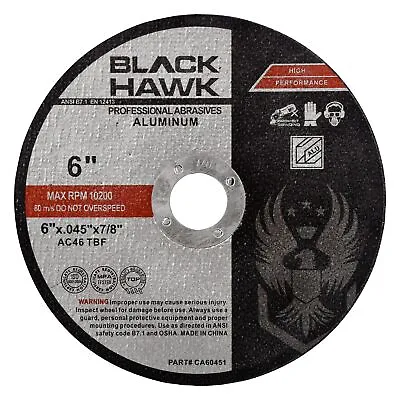 25 Pack - 6  X .045  X 7/8  Aluminum Cut-Off Wheels Non-Loading Cutting Disc • $39.99