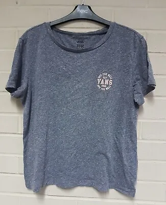 £7 • Buy Vans Women's Off The Wall Short Sleeve Grey T-shirt Size Large  (T1)