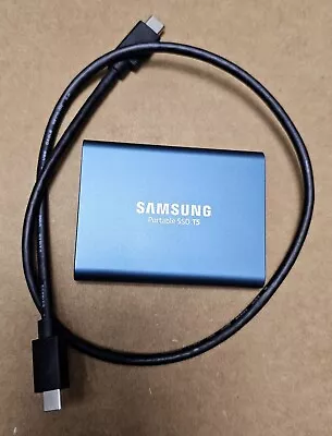 Samsung Portable SSD T5 USB 3.1 500GB (Blue) MU- PA500B • $75