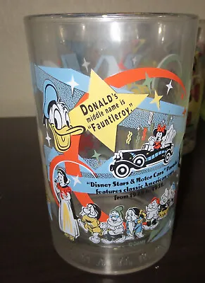 McDonald's Disney Drinking Glass Cup Tumbler 100 Years Of Magic Mickey Donald • $4