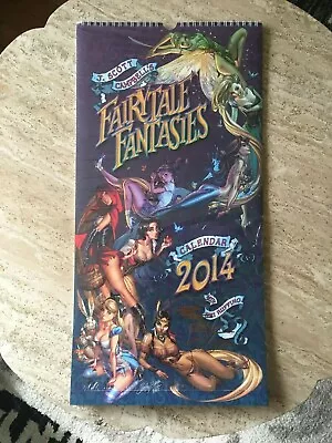 J Scott Campbell Nei Ruffino FairyTale Fantasies Calendar 2014 Autograph Signed • $89.95