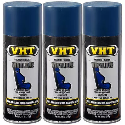 VHT Paint SP950 (3pk); Vinyl Dye 11oz Aerosol Dark Blue Satin • $46.50