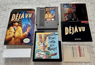 Deja Vu (Nintendo NES 1990) CIB Complete In Box With Inserts & Poster! 🔥 • $74.95