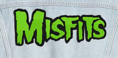 Misfits Back Patch Neon Green Logo Embroidered High-Quality • $16