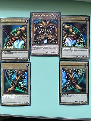 £19.99 • Buy Exodia The Forbidden One Full Set Of All 5 Cards YuGiOh YGLD-ENA17-21
