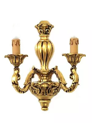 Applique Wooden Classic Gold 2 Lights Coll Dbs 250/A2 • $203.55