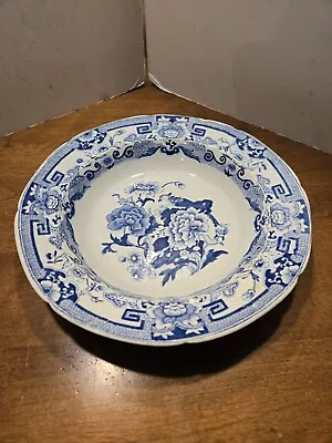 Masons Patent Ironstone China Plate 1813 Blue Flowers Pheasant • $167.37