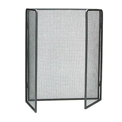 Fireplace Protector Screen 3-Panel Folding Metal Mesh Chimney • $28.49