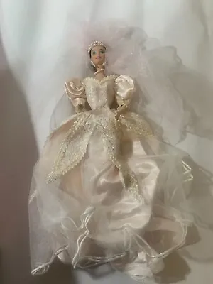 Blushing Orchid Bride Barbie Porcelain Doll The Wedding Flower Collection Mattel • $25