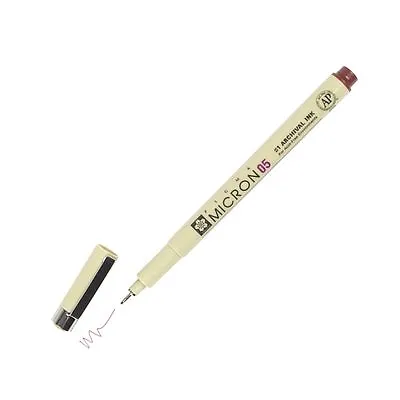 XSDK05-22 Sakura Pigma Micron 05 Marker Pen 0.45mm Tip Burgundy Pack Of 1 • $8.63