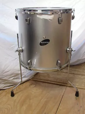 Vintage Ludwig Accent CS Custom Floor Tom Drum 16x16 Silver Sparkle   V71K • $275