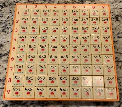 Vintage Math Multiplication Press & See Table Education Master Co. Nagoya Japan • $29.95