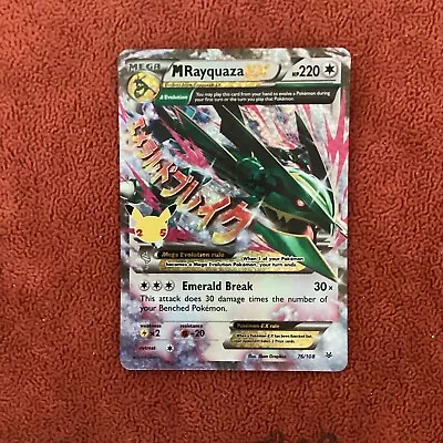 Pokemon Card M Rayquaza EX 76/108 Celebrations Classic Collection Near Mint • $9.80