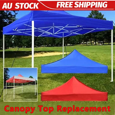 Garden BBQ Gazebo Top Cover Cloth Roof Replacement Fabric Tent Canopy 2x2m 3x3m • $52.21