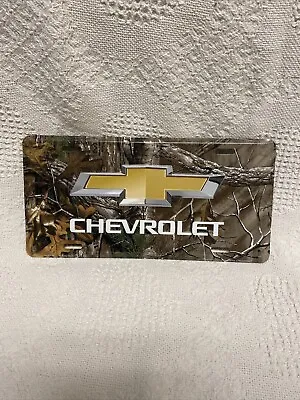 Chevy Chevrolet Logo Camo Car Truck Tag License Plate Gm Realtree Metal Sign  • $9.99