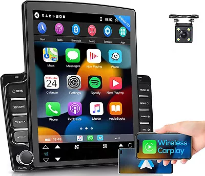 Android 12 Apple Carplay 9.7  Car Stereo GPS Navi Radio Player 2Din Wifi +Camera • $181.96