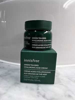 Innisfree Green Tea Seed Hyaluronic Acid Cream 20ml New In Box • $23