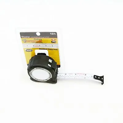 FastCap PSSP-FLAT16 Flatback Story Pole 16' Standard Tape Measure • $16.68