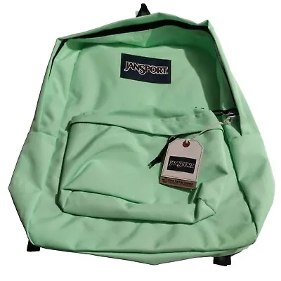 Jansport Super Break Mint Chip  Green Back Pack 26 L • £25