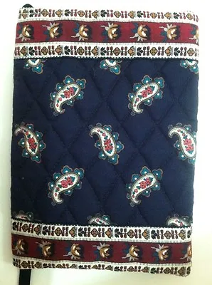 Vera Bradley Retired Rare Navy Paisley Book Cover • $39