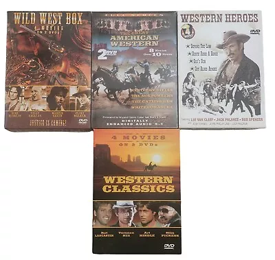 American Western DVD Lot - 20 Movies On 8 DVD's • $15