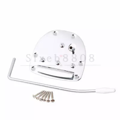 Guitar Tremolo Tailpiece W/ Arm For Fender Jaguar Jazzmaster Chrome  • $24.39