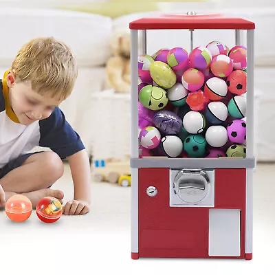 1.1-2.1  Gumball Machine Vintage Candy Vending Dispenser Coin Bank Big Capsule • $113.05